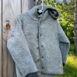 Disana Boiled Wool Jacket Grey